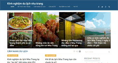 Desktop Screenshot of kinhnghiemdulichnhatrang.com