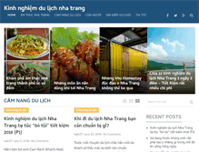 Tablet Screenshot of kinhnghiemdulichnhatrang.com